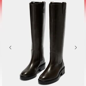 Aeyde Henry Calf Leather Moka Riding Boots in 41